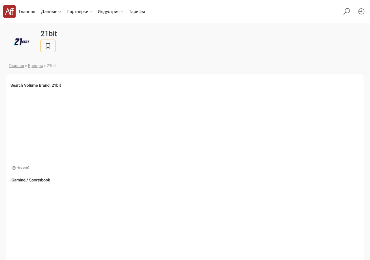Local capture of the first displayed source record concerning 21Bit Casino